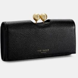 Ted Baker black bobble martinee wallet/clutch.
